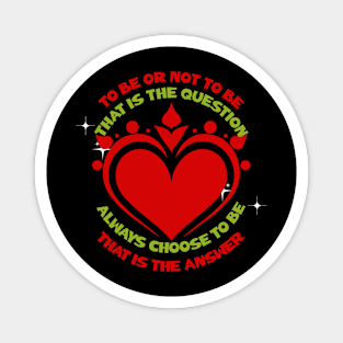 To be or not to be that is the question Shakespeare Magnet